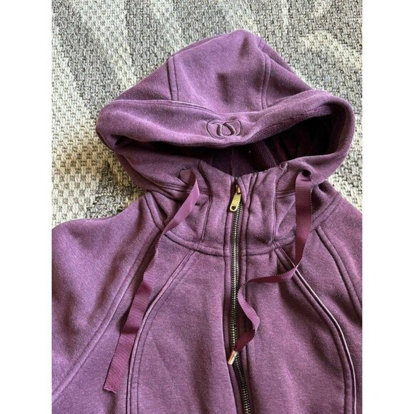 Lululemon Scuba Zip-Up High Neck Women's Sweater Magenta - Size 4 jacket - Picture 2 of 5